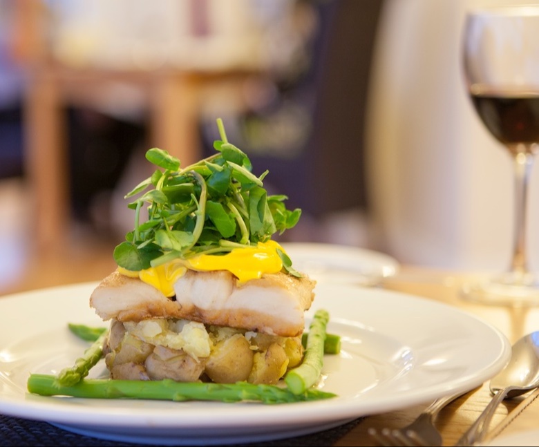 Sample Dinner Menu, Appley Restaurant, Luccombe Manor Hotel, Shanklin